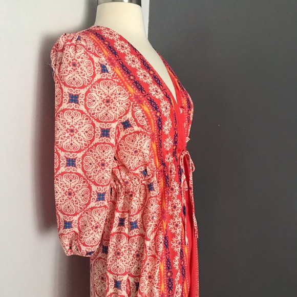 Piper and scoot Boho maxi dress long sleeve size XS - Picture 8 of 13